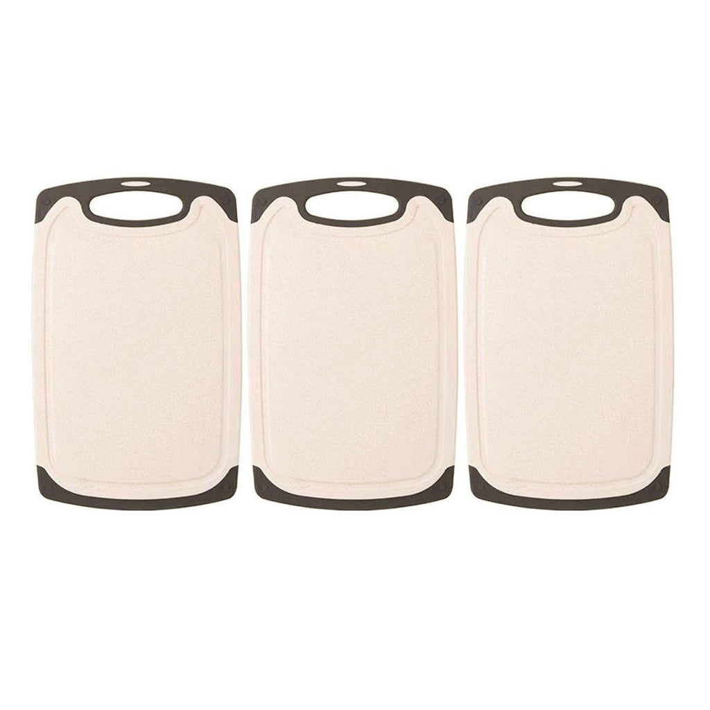 3PCS Wheat Straw Cutting Board Kitchen Chopping Board for Vegetables Meat Fruit