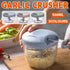 500ml Manual Meat Mincer Garlic Chopper Rotate Garlic Press Crusher Vegetable - Pink - Flavour Fushion Cooking Shop