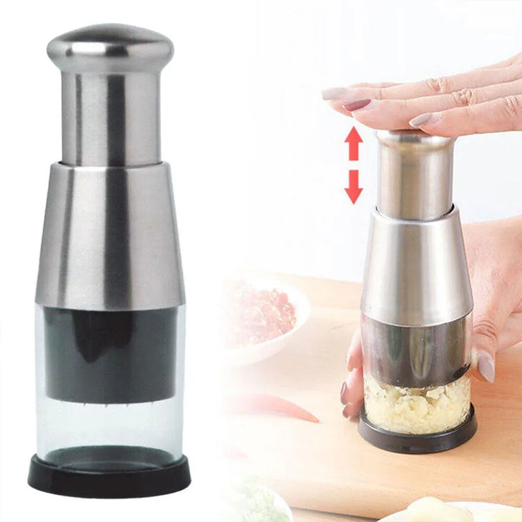 304 Stainless Steel Garlic Press Crusher Manual Garlic Mincer Kitchen Tool - Flavour Fushion Cooking Shop
