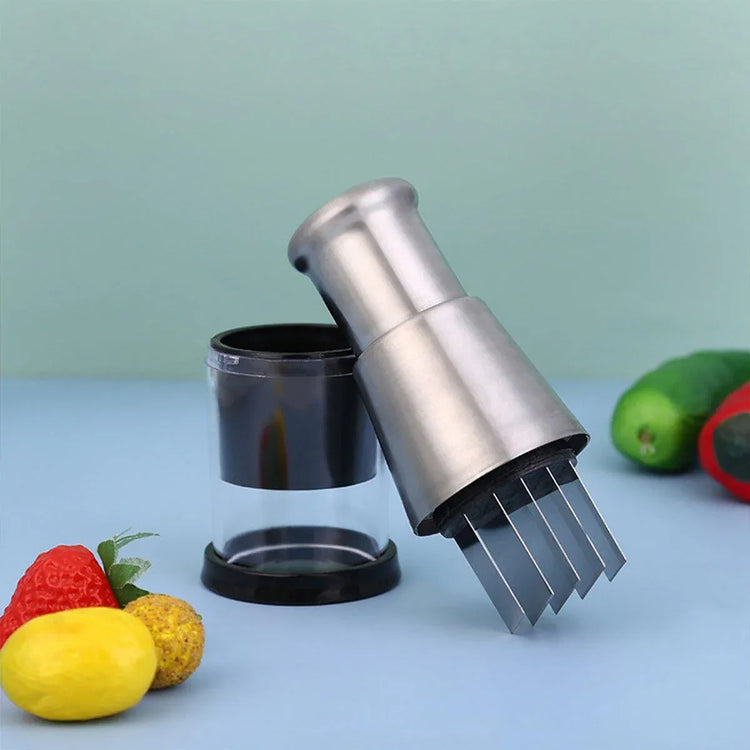 304 Stainless Steel Garlic Press Crusher Manual Garlic Mincer Kitchen Tool - Flavour Fushion Cooking Shop
