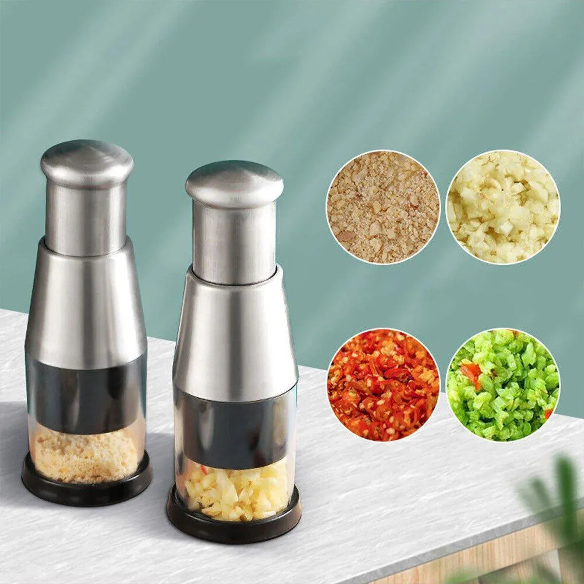 304 Stainless Steel Garlic Press Crusher Manual Garlic Mincer Kitchen Tool - Flavour Fushion Cooking Shop
