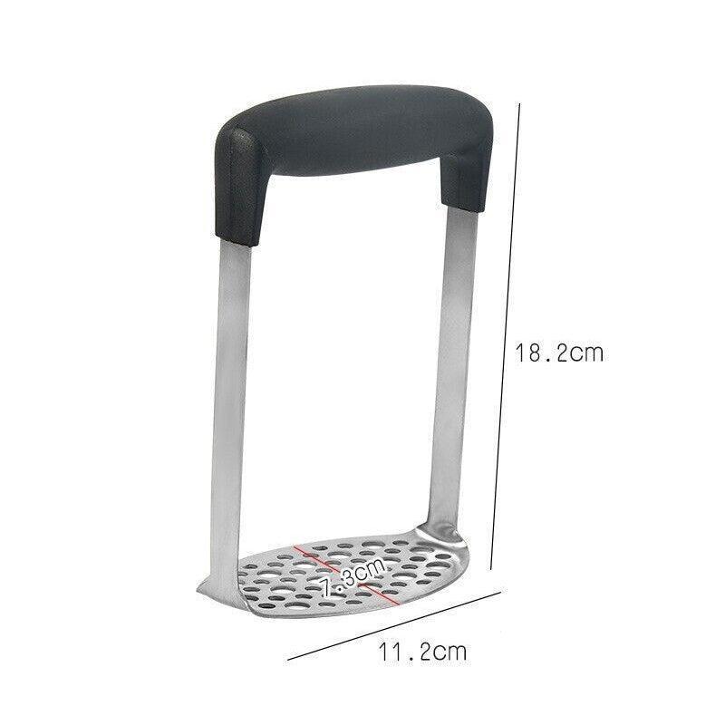 Potato Masher Vegetable Tool Stainless Steel Heat Kitchen Resistant Press Rice A - Flavour Fushion Cooking Shop