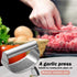 Stainless Steel Garlic Masher Press Crusher Squeezer Masher Kitchen Gadget - Black - Flavour Fushion Cooking Shop