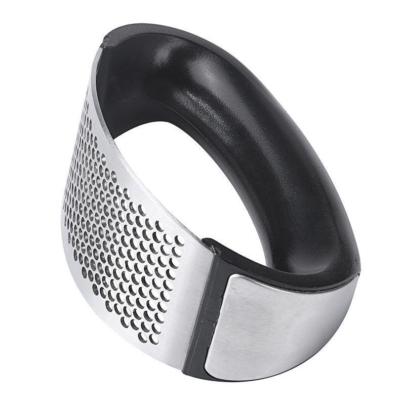 Stainless Steel Garlic Masher Press Crusher Squeezer Masher Kitchen Gadget - Black - Flavour Fushion Cooking Shop