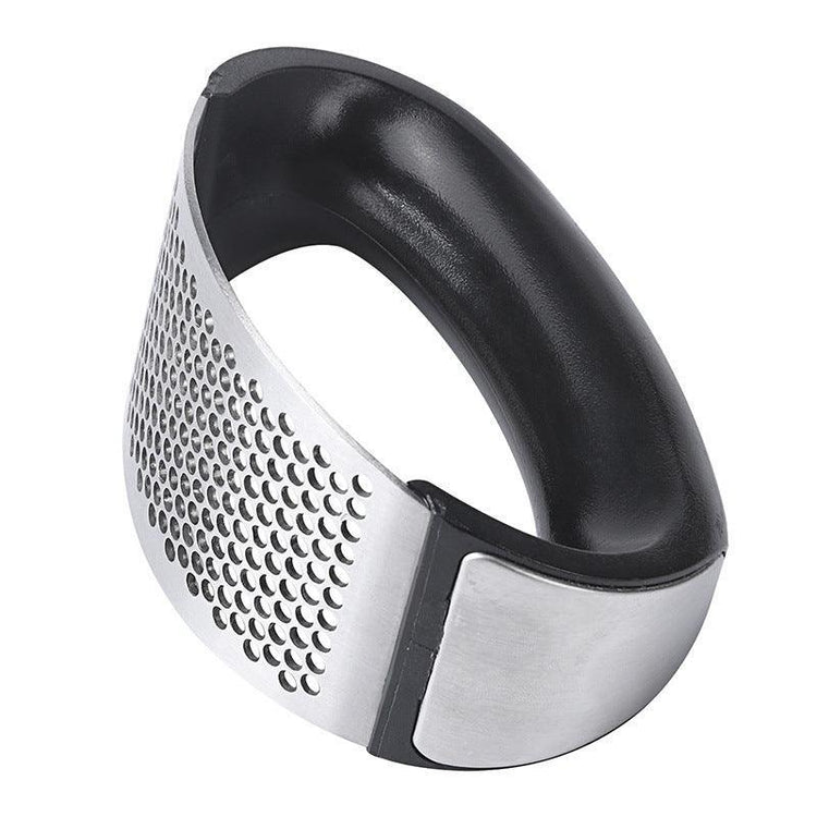 Stainless Steel Garlic Masher Press Crusher Squeezer Masher Kitchen Gadget - Black - Flavour Fushion Cooking Shop