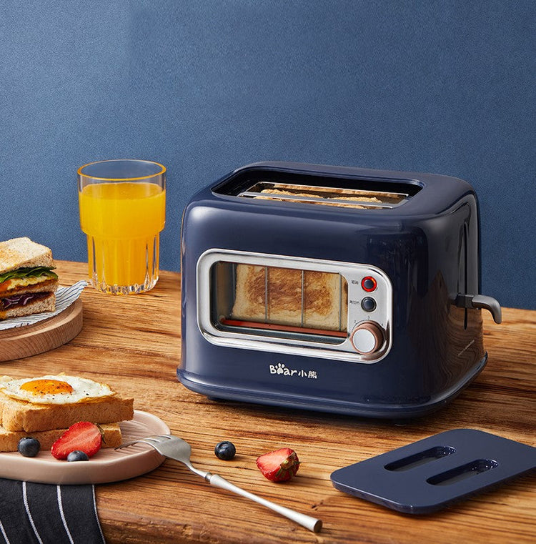 BEAR Double Slots Bread Toaster With Glass Window DSL-C02X1 - Flavour Fushion Cooking Shop