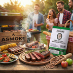 ASMOKE 20lbs Premium Apple Wood Pellets for BBQ Fuel for Chicken, Pork & Pizza Ovens