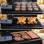 ASMOKE AS350 Portable Smart Wood Pellet Grill (Cyder Black) + 2 x 20LBWood Pellets Bundle