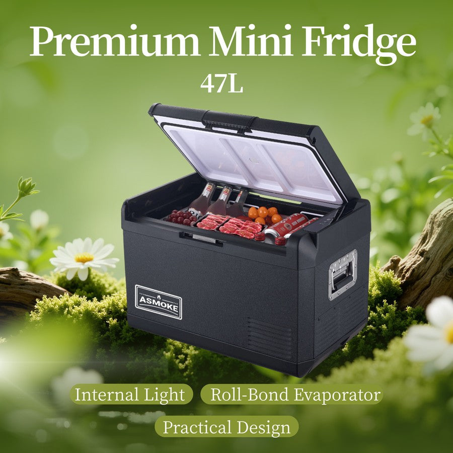 ASMOKE Essential Portable Wood Pellet Grill & Smart Smoker with 47L Premium Mini Fridge Bundle - Flavour Fushion Cooking Shop