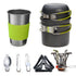 Complete Camping Cookware Set - Portable Pots, Cup, Spork, and Stove for Outdoor Adventures - Flavour Fushion Cooking Shop