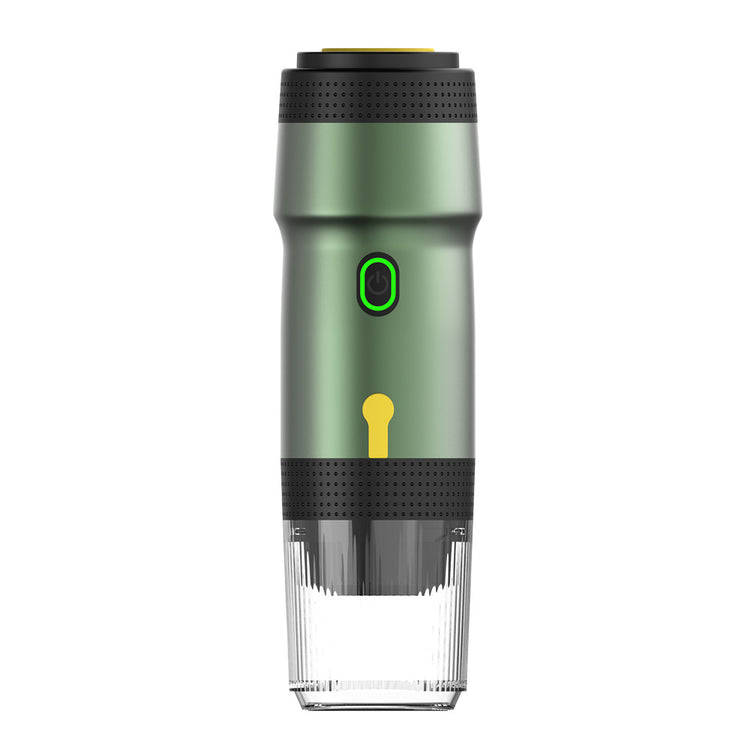 Green 3-in-1 Portable Electric Espresso Maker - Rechargeable - Flavour Fushion Cooking Shop
