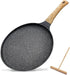 Grey 24cm Non-Stick Crepe Pan - Versatile Flat Skillet for Pancakes, Omelettes & Tortillas - Flavour Fushion Cooking Shop