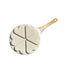 Beige Heart + Wood Grain Handle (Gas Model) Non-Stick Pancake Pan - 7-Hole Fun Shapes Breakfast Griddle (27cm) - Flavour Fushion Cooking Shop