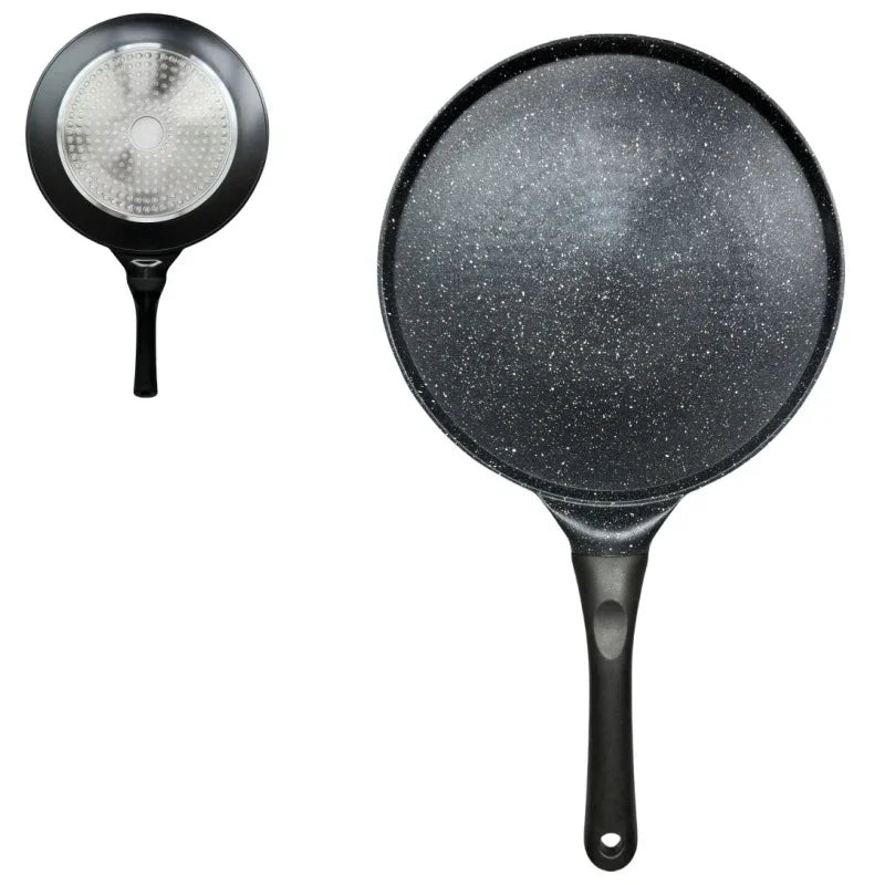 Large Black Plane Versatile Non-Stick Frying Pan (27cm) - Induction Ready Skillet for Everyday Cooking
