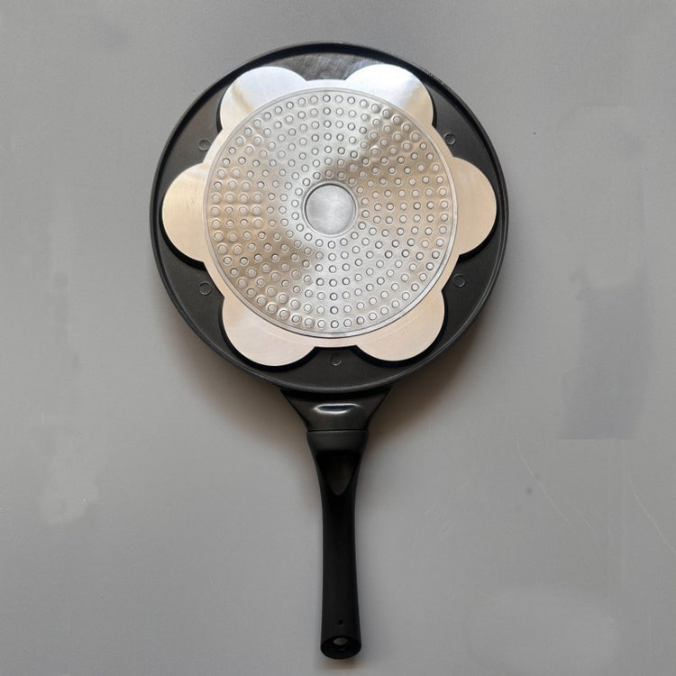 Heart 6-Hole Non-Stick Versatile Frying Pan 27cm – Black - Flavour Fushion Cooking Shop