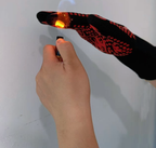 Black a Pair Of Extreme Heat Resistant BBQ Gloves Silicone Grip for Grilling & Oven Use