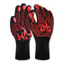 Red a Pair Of Extreme Heat Resistant BBQ Gloves (500°C) - Aramid Fiber - Flavour Fushion Cooking Shop