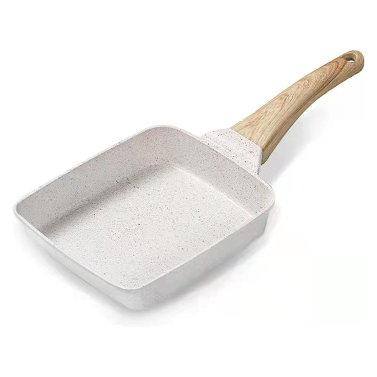 Black Rectangular Non-Stick Frying Pan 19×14×4cm - Open, Induction & Gas Compatible - Flavour Fushion Cooking Shop