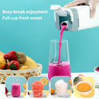 White Portable Wireless 420ML Blender Bottle (8.7x8.7x23.2CM) - 12-Blade  Juices & Smoothies