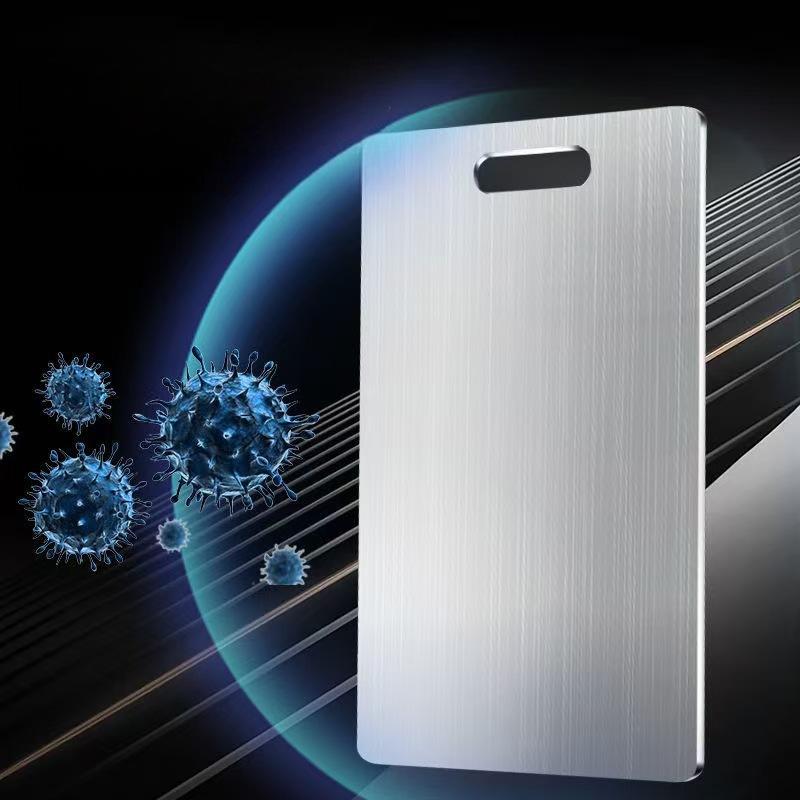 Dual-Sided Stainless Steel Chopping Board - Hygienic & Durable Kitchen Cutting Board for Meat, Veggies & More(20*30cm) - Flavour Fushion Cooking Shop