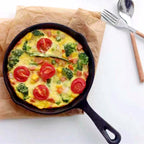 Three-piece set Heavy Duty Cast Iron Skillet & Grill Pan