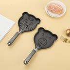 2-PCS Mini Non-Stick Egg Frying Pan Cartoon Shaped Omelette Cooker Mould for Breakfast Pancakes