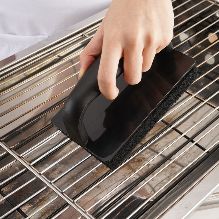 Stainless Steel BBQ Griddle and Grill Cleaning Tool Set - Scraper, 4  Cleaning Pad with TPR Handle Kit for Deep Cleaning - Flavour Fushion Cooking Shop
