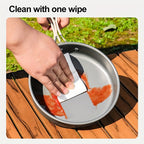 Portable & Foldable Outdoor Cookware Set - Lightweight Camping Pot, Pan, Kettle