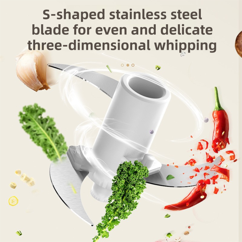 Green Wireless Electric Kitchen Grinder -  Portable 150ml Baby Food Maker with 3 Stainless Steel Blades, USB Charging - Flavour Fushion Cooking Shop
