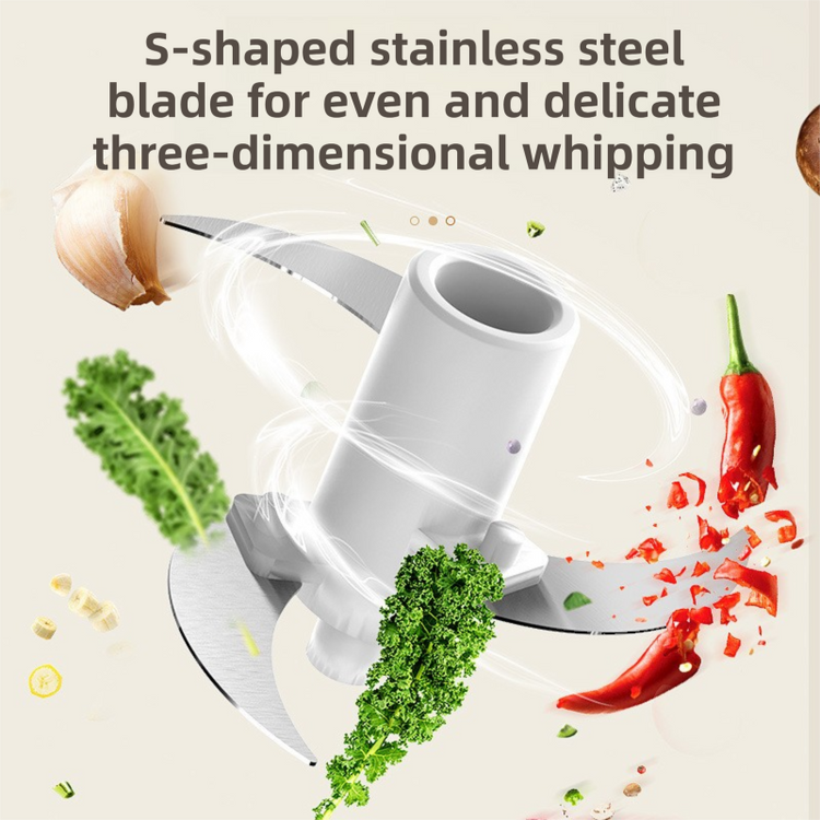 Green Wireless Electric Kitchen Grinder -  Portable 150ml Baby Food Maker with 3 Stainless Steel Blades, USB Charging - Flavour Fushion Cooking Shop