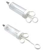 Large Cake Decorating Icing Syringe Gun Set with 5 Stainless Steel Nozzles DIY Cookie Press Baking Tool for Kitchen