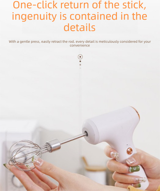 Compact Electric Handheld Egg Whisk Multi-Function Automatic Cream Whipper and Food Mixer J-7 Green Single Head 1-Speed
