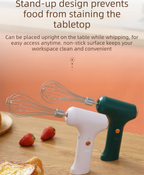 Compact Electric Handheld Egg Whisk Multi-Function Automatic Cream Whipper