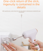 Compact Electric Handheld Egg Whisk Multi-Function Automatic Cream Whipper