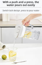 White 2000ML Leak-Proof Flip-Top Cool Water Pitcher for Refrige Door