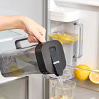 Black 2000ML Leak-Proof Flip-Top Cool Water Pitcher for Refrige Door -