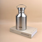 2L Large Capacity Outdoor Sports Adventure Water Bottle - Food-Grade 304 Stainless Steel