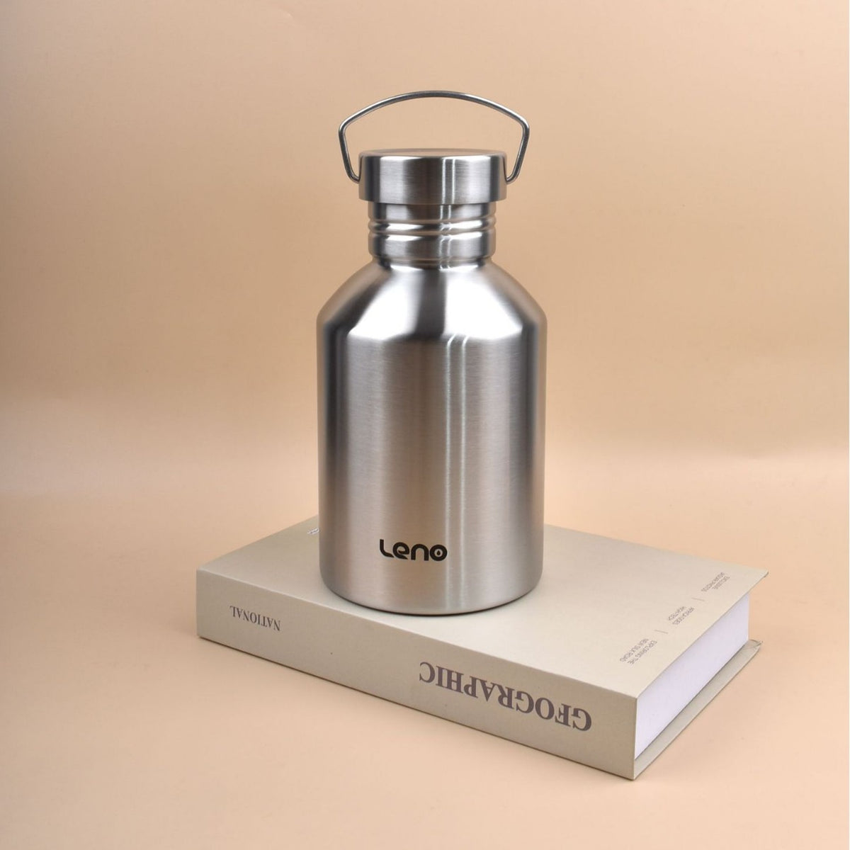 2L Large Capacity Outdoor Sports Adventure Water Bottle - Food-Grade 304 Stainless Steel - Flavour Fushion Cooking Shop