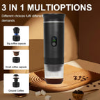 Green 3-in-1 Portable Espresso Maker with Self-Heating
