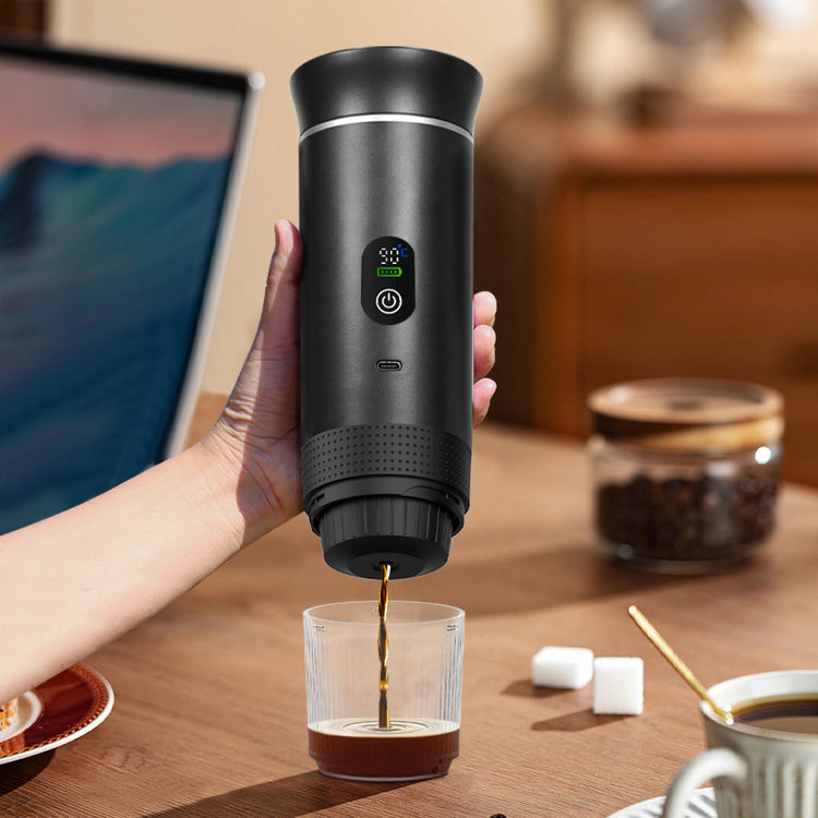 Sliver 3-in-1 Portable Espresso Maker with Self-Heating - Flavour Fushion Cooking Shop