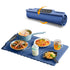 Blue 65x38CM Roll-Up Food Warming Silicone Mat with Precise Temprature Control & 240W High Power - Waterproof and Oilproof Thermal Table Pad - Flavour Fushion Cooking Shop
