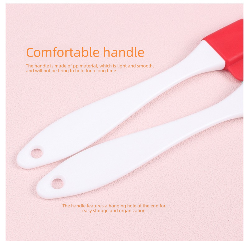 7 Pcs Orange Detachable Silicone Spatula - Food Grade Heat Resistant Baking Scraper for Cream, Jam & Batter - Easy Clean Kitchen Tool for Home Bakers & Cooking Enthusiasts