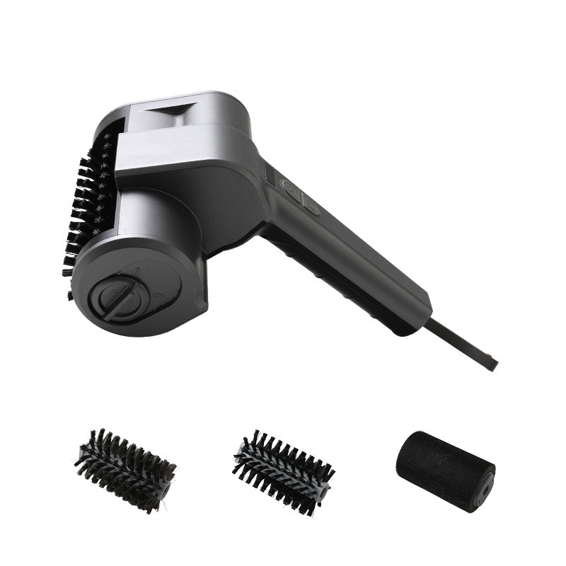 3-in-1 Black Cordless Electric Grill Cleaner Built-in LED & USB Charging - Waterproof - Flavour Fushion Cooking Shop