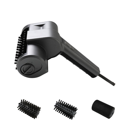 3-in-1 Black Cordless Electric Grill Cleaner Built-in LED & USB Charging - Waterproof - Flavour Fushion Cooking Shop