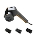 3-in-1 Gold Cordless Electric Grill Cleaner Built-in LED & USB Charging - Waterproof High Power BBQ Cleaning Brush with 2-Speed Setting