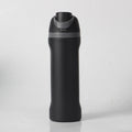 24oz Black Large Thermal Water Bottle with Dual-Sipping Lid & Built-in Straw - Leak-Proof 304 Stainless Steel Outdoor Sports Flask