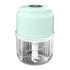 Green Cordless Electric Mini Food Chopper with 316 Stainless Steel Blades - Flavour Fushion Cooking Shop
