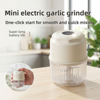 Green Cordless Electric Mini Food Chopper with 316 Stainless Steel Blades