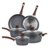 5Pieces Non-Stick Marble Coating Saucepan/Casserole/Fry Pan Cookware Set - Flavour Fushion Cooking Shop