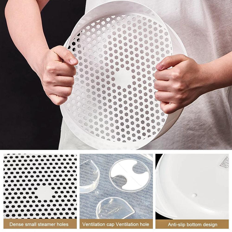 2 Tier Microwave Steamer - Flavour Fushion Cooking Shop